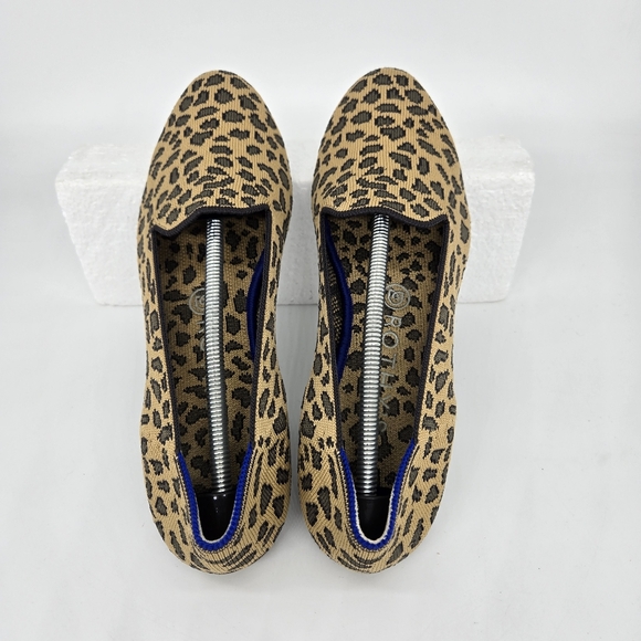 Rothy’s The Loafer Mocha Spotted Animal Leopard Print Women's Shoes Size 8.5 - Picture 5 of 8